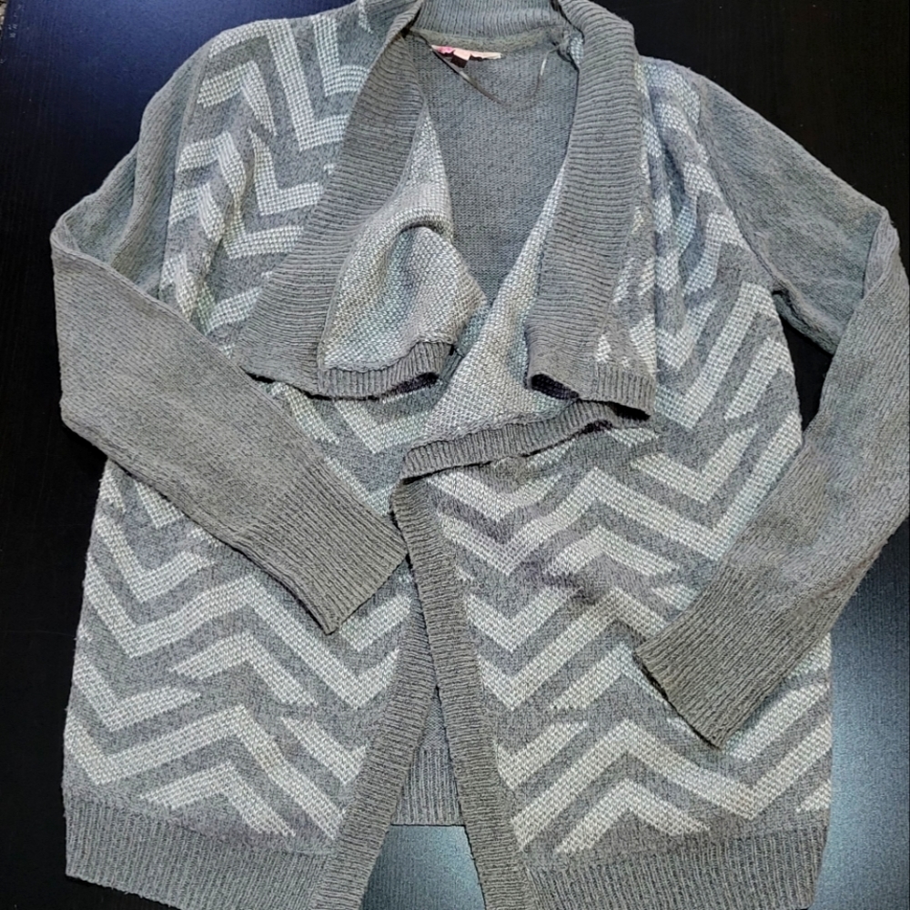 Candie's Grey Open Sweater